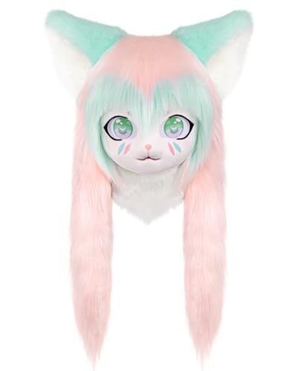 5643 Cosplay Fursuit Headgear Animal Head Cat Mask Halloween Masquerade